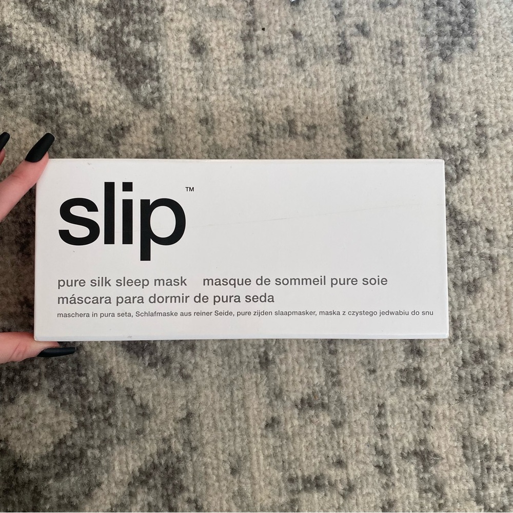 brand new silk slip sleep mask ivory